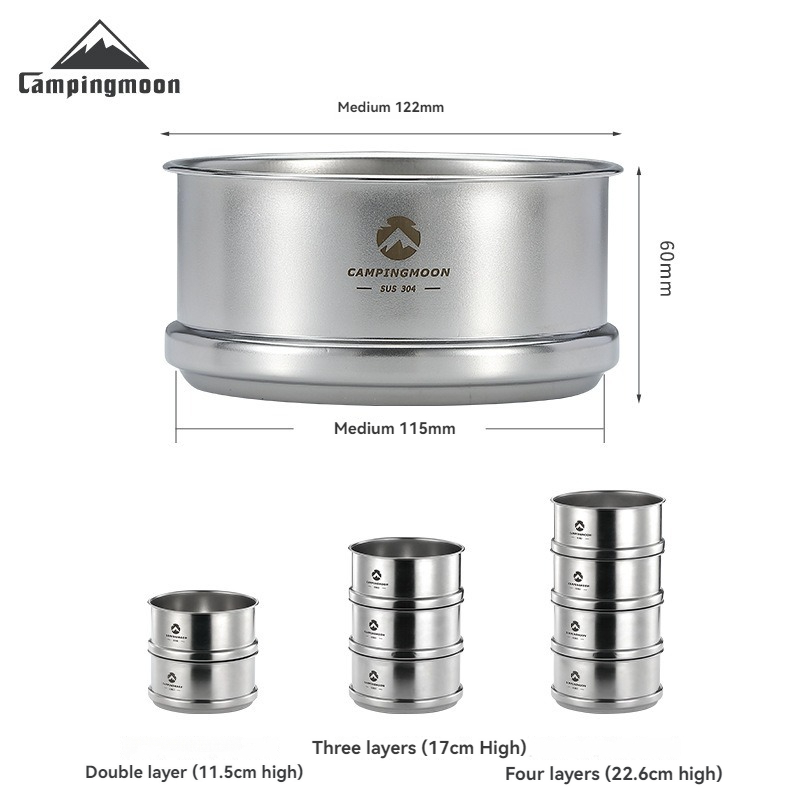 CAMPINGMOON Portatle Outdoor C - Camping Cooking Dishes ulasan dan harga